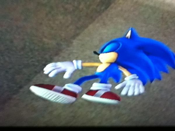 Imagem do Sonic morto